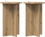 vidaXL Plantenstandaard 2 stuks Artisanaal eiken Ø40 x 60 cm Bewerkt hout