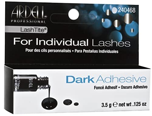 Ardell LashTite wimperlijm zwart - permanente wimperlijm donker voor individuele wimpers, duurzame hechting voor wimperverlenging met extensies, lijm voor individuele wimpers, 3,5 g