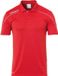 Uhlsport Stream 22 Polo Kinderen - Rood / Wit | Maat: 152