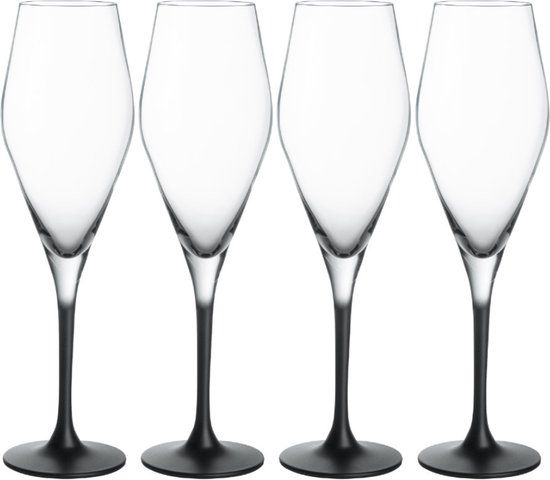 Villeroy & Boch Manufacture Rock Champagneglas - 4 stuks - 260ml - Kristal