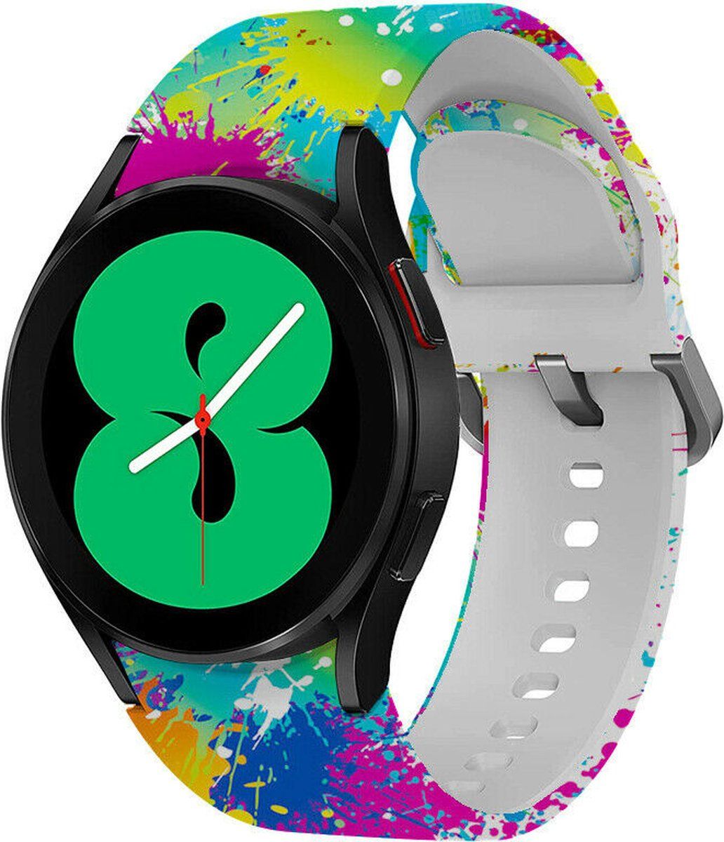 Strap-it Watch 4 & Watch 5 bandje - Painted Samsung Galaxy Watch 4 - 40mm - 8720763400719