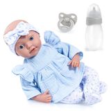 Reborn Bayer Design Reborn babypop, realistisch, pop als echt, 38 cm, fopspeen, fles