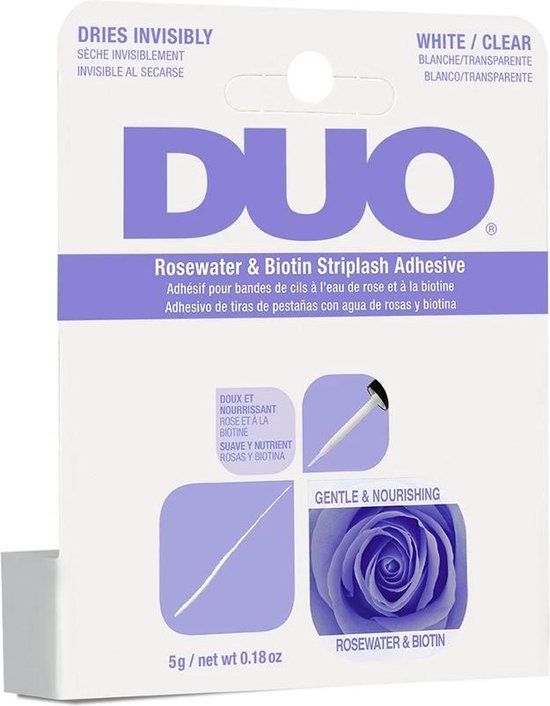 DUO - Rosewater & Biotin Striplash Adhesive - Clear