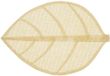 Secret de Gourmet Placemat Leaf - beige - ovaal - 50 x 33 cm