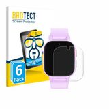 BROTECT - Screenprotector voor Alutoria Kids Smartwatch 1.42" - Folie Beschermfolie transparant 6 Stuks