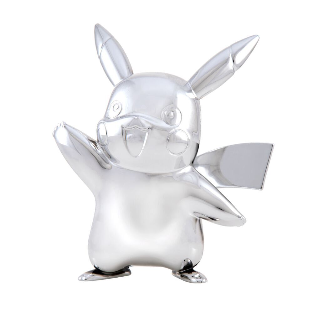 Jazwares Pokemon - 25th Celebration 3 Inch Silver Pikachu Figure MERCHANDISE