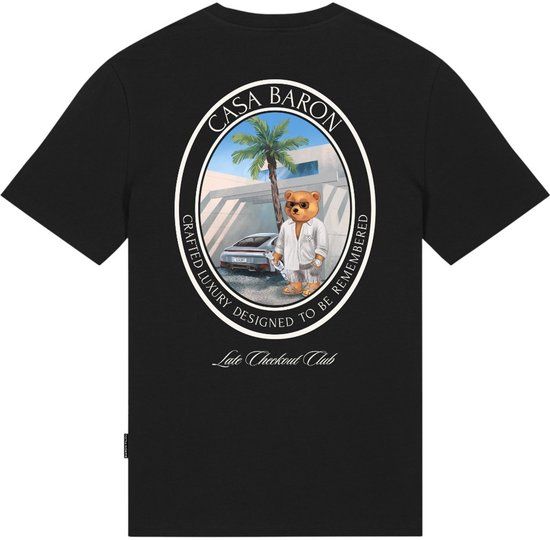 Baron Filou Heren T-shirt Zwart CLXVIII Backprint