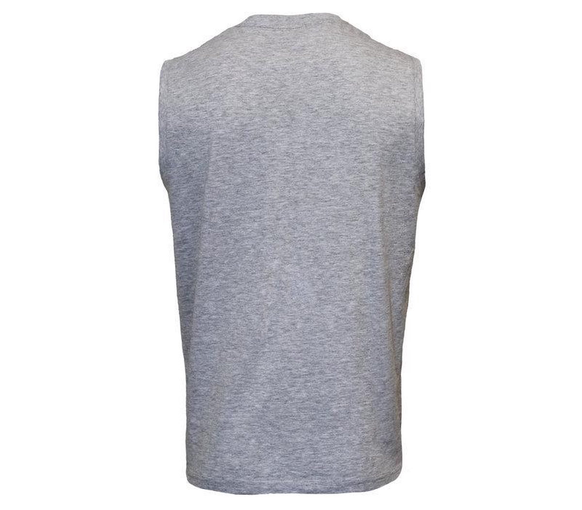 Donnay tanktop Stan heren katoen grijs