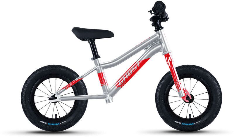 Ghost Powerkiddy 12 Kinderfiets - Zilver/Rood - 2022