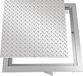 Sans marque Couvercle de regard encastré antidérapant taille de cadre 67 x 67 cm argent