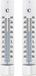 Merkloos / Sans marque Lifetime Garden Thermometer binnen en buiten - 2x -39 tot +50 Celsius - 4 x 21 cm - aluminium