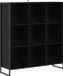 vidaXL Boekenkast Bewerkt hout Zwart eiken 99,5 x 30 x 108 cm