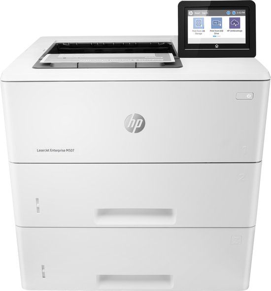 HP LaserJet Enterprise M507x Laserprinter - Wit - Wifi - Dubbelzijdig afdrukken