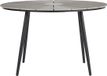 Hioshop Dance tuintafel Ø120 cm, zwart en lichtgrijs