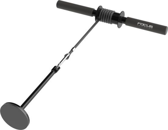 Focus Fitness Wrist Roller - Onderarm Trainer - Zwart - Staal - 40 cm