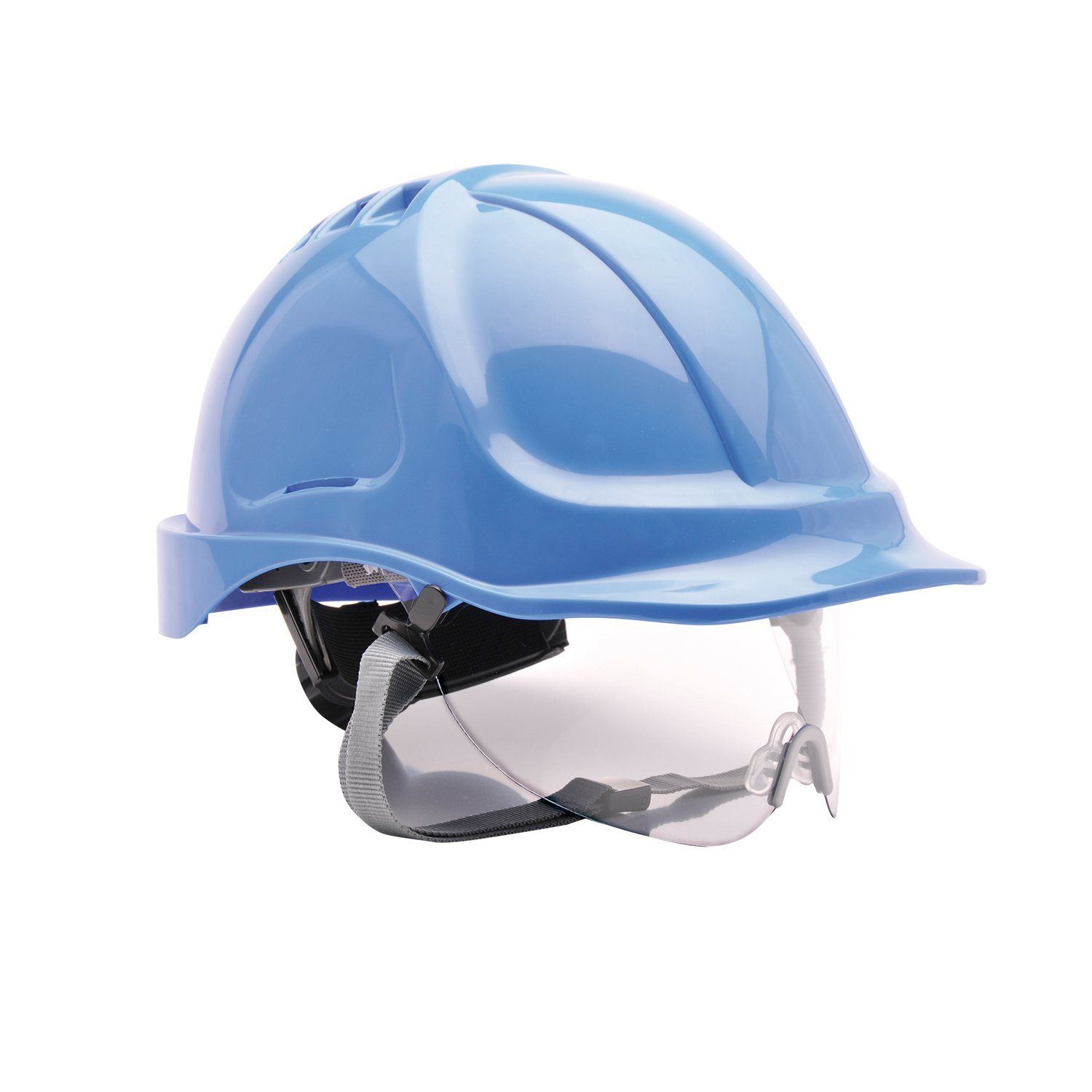 Portwest ABS Veiligheidshelm met Vizier - Blauw - 5036108171859