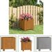 vidaXL Jardinière - Jardinières - Jardinière sur pieds rouillé 32x30x33 cm acier Corten