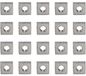 Boîte de 20 écrous carrés M5, acier inoxydable 304, 10 mm, 3 mm