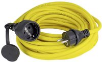AS Schwabe Verlengkabel 10 m - 230 V, 16 A geaarde stekker - outdoor stroomverlengkabel - verlenging voor buiten - K35 AT-N07V3V3-F 3G2,5 - IP44 - Made in Germany, geel, 60345