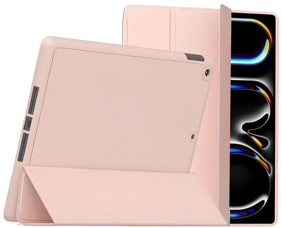 MYWAY, SlimSkin Series Folio Case for iPad Pro 11 inch M4 (2024) with Apple Pencil Holder, Pink