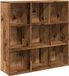 vidaXL Boekenkast 98x29x97,5 cm bewerkt hout oud houtkleurig