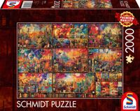 Schmidt - Puzzle - Heerlijke tijd, op reis met boeken en wijn - 2000 stukjes