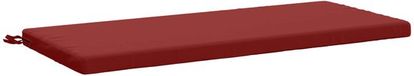 vidaXL Bankkussen SOEST 100% Polyester Wijnrood 110 x 50 x 5 cm
