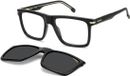 Carrera CA 387/C NOIR/ GRIS DÉGRADÉ POLARISÉ CLIP ON 56/18/145