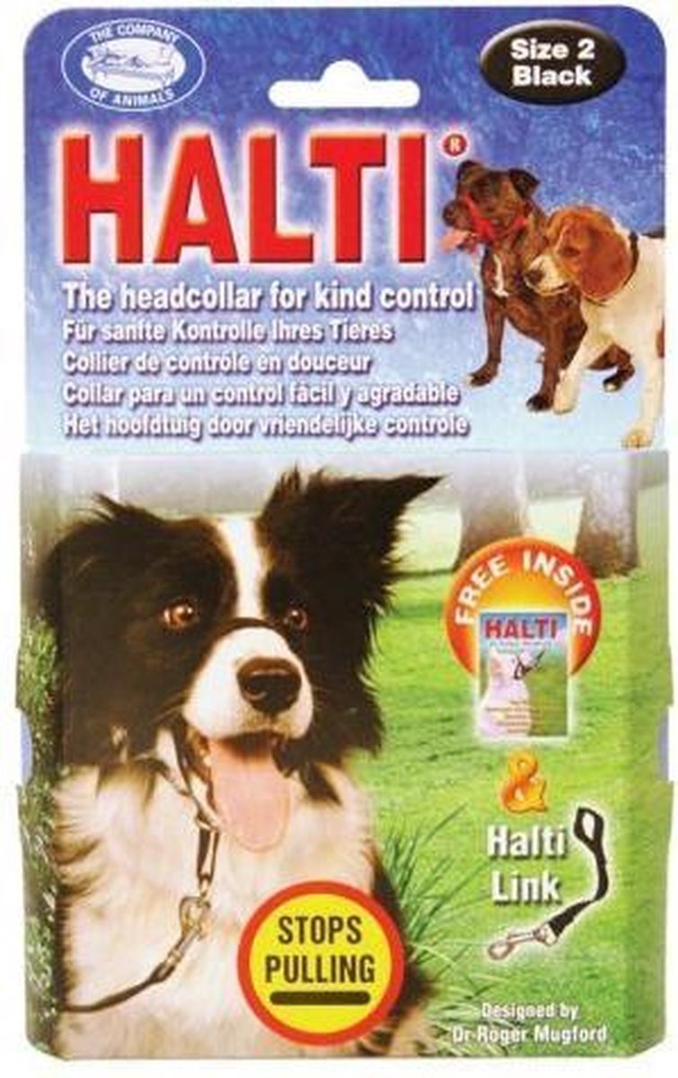 Halti anti-trek halsband nr. 2 - Rood - bv voor Beagle, Border collie of Cocker - 1 st