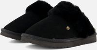 Warmbat Flurry Suede Dames Sloffen - Zwart