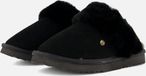 Warmbat Flurry Suede Dames Sloffen - Zwart