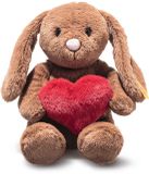 Steiff Hoppie Rabbit Love 16cm Light Brown