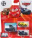 Disney Pixar Auto Cars Mini Racers Junior Staal Grijs/geel 3-delig