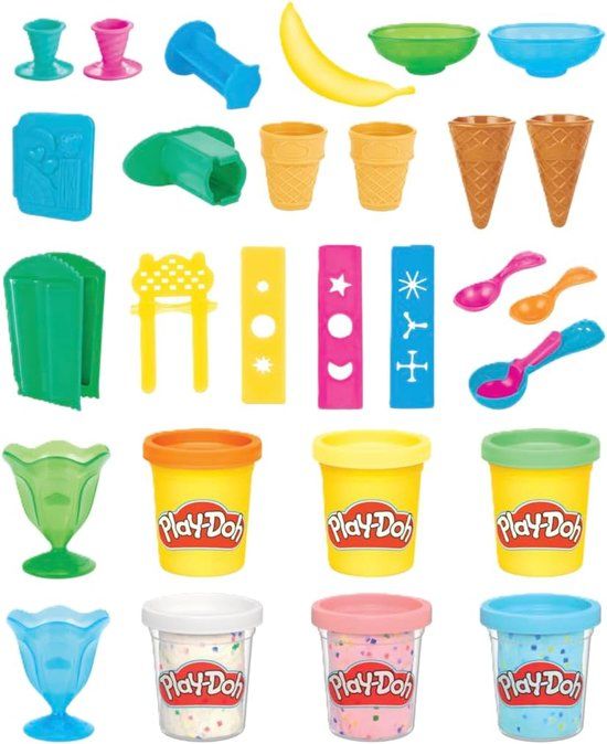 Hasbro Play-Doh ijsjes feest speelset
