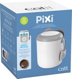 CA Pixi Vacuum Food Storage Bin 9.6L - White/Grey - Cat Food Container
