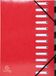 Exacompta 6x IDERAMA® Harmonika Sorteermap - 12 indelingen - Rood
