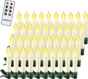Monzana LED Kaars Kerstverlichting – 40 Stuks voor Kerstboom – Warm Wit
