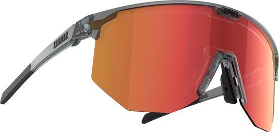 Bliz Hero Sportbril - Transparent Dark Grey - Brown&Red Mirror - OZB7010-06