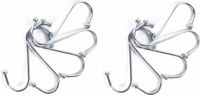 Benson 10x S-haken / Ophanghaken - Metaal - 100 mm - Zilver