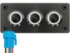 ProRide Metalen drukschakelaars in Drievoudig inbouwpaneel 220V ON-OFF - 19mm - IP67 - LED indicatie Wit