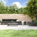 Maison Exclusive - Ensemble de jardin, 5 pièces, gris, pin massif