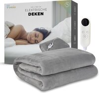 Vonia Elektrische Warmtedeken - 160 x 120 cm - 120W - Grijs