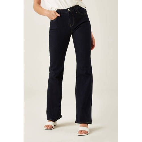 Garcia High Waist Flared Jeans - Dark Denim