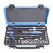 Unior 239D steeksleutelassortiment 3/8" in metalen cassette