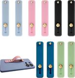 Markenlos ZenithVibe Set van 10 telefoonringstandaard telefoonlusvingerhouder pop-grip siliconen mobiele telefoongreepstandaard inklapbare uitbreidbare telefoongreep voor smartphone-tablet