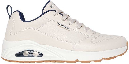 Skechers Uno - Alder Sneakers Heren - Off White - Navy - Maat 43