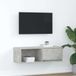 Maison Exclusive - meuble TV couleur béton, 80x31x25,5 cm, en panneau de particules