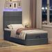 Maison Exclusive - Cadre de lit ottoman avec matelas gris foncé 90x190 cm tissu