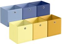 Songmics Opbergbox - Opvouwbaar met Handgrepen - Set van 6 - 30 x 30 x 30 cm