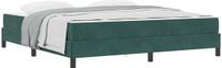 vidaXL Boxspringbed met matras, donkergroen, 180 x 200 cm, stof